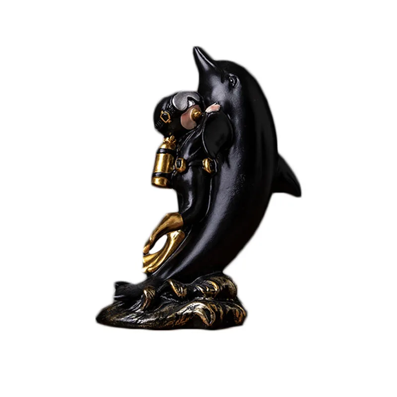Korean Creative Black resin diver Figurines Craft Decorative Ornaments Home Living Room desktop Decoration Accessories gift desk
Korean Creative Black resin diver Figurines Craft Decorative Ornaments Home Living Room desktop Decoration Accessories gift desk