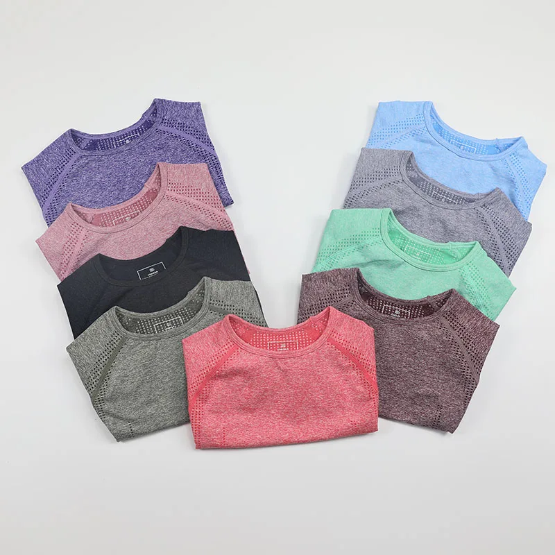 Однотонная бесшовная рубашка для йоги, женский укороченный топ для фитнеса с коротким рукавом, топы для тренировок, одежда для спортзала, сп... 
Однотонная бесшовная рубашка для йоги, женский укороченный топ для фитнеса с коротким рукавом, топы для тренировок, одежда для спортзала, сп...