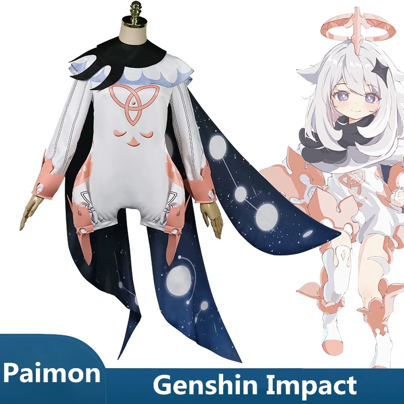 Игровой костюм для косплея Genshin Impact, Милая женская униформа из мультфильма «паймон» для Хэллоуина и вечеринки
Игровой костюм для косплея Genshin Impact, Милая женская униформа из мультфильма «паймон» для Хэллоуина и вечеринки