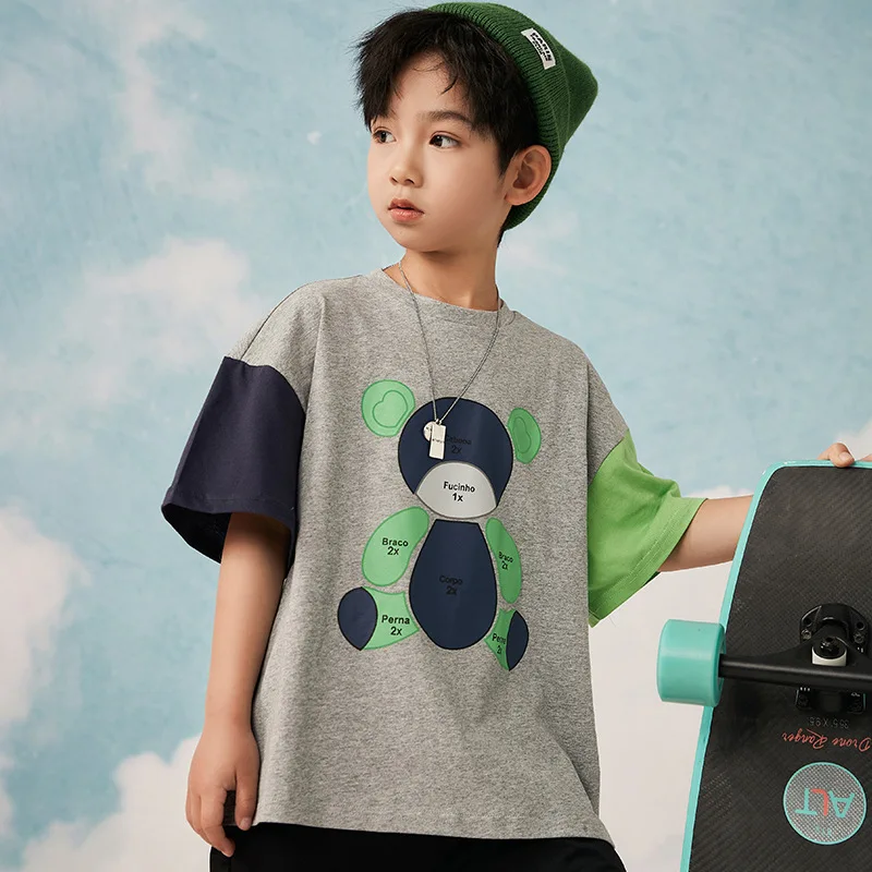 4-10 Years Baby Boys T-shirts 2021 Summer New Kids Boys Casual Loose Cotton T Shirts Children's Cartoon Print Korean Tee Shirts
4-10 Years Baby Boys T-shirts 2021 Summer New Kids Boys Casual Loose Cotton T Shirts Children's Cartoon Print Korean Tee Shirts