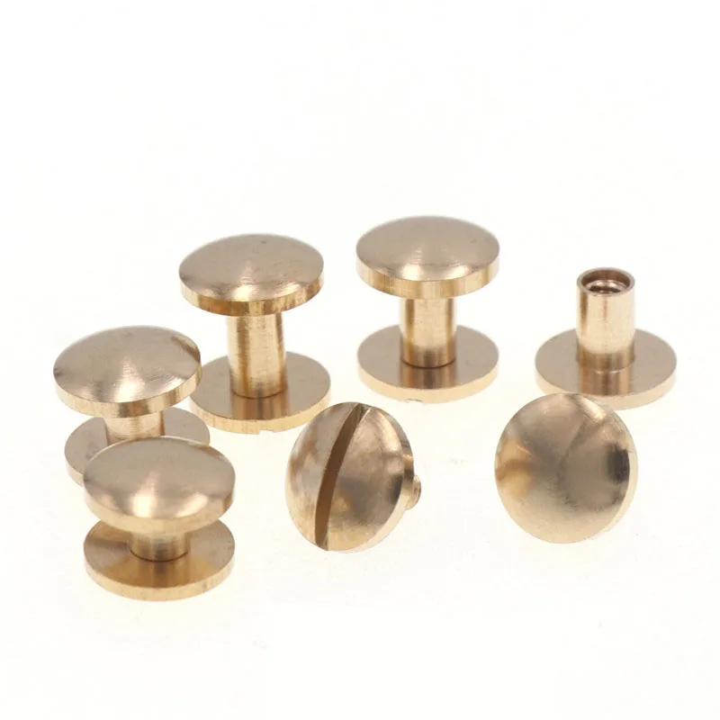 10PCS Dia10mm Arc Style Brass Chicago Screw Wallet Bag Belt Rivet Leather Craft DIY Handmade Garment Hardware Part Fastener
10PCS Dia10mm Arc Style Brass Chicago Screw Wallet Bag Belt Rivet Leather Craft DIY Handmade Garment Hardware Part Fastener