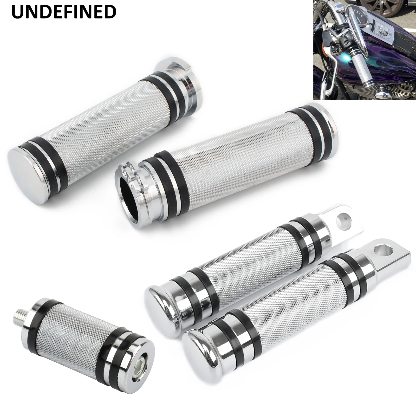 Chrome 25mm Motorcycle Handlebar Grips Foot Pegs Shifter Peg Nail For Harley Sportster 883 1200 Touring Road King Dyna Softail
Chrome 25mm Motorcycle Handlebar Grips Foot Pegs Shifter Peg Nail For Harley Sportster 883 1200 Touring Road King Dyna Softail