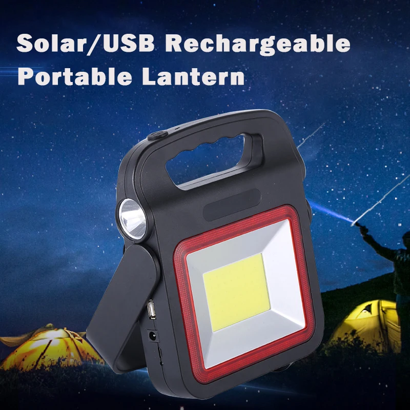 Solar Portable Lantern USB Rechargeable COB Work Lamp Red Warning Emergency LED Searchlight Camping Tent Light Fishing Flashligh
Solar Portable Lantern USB Rechargeable COB Work Lamp Red Warning Emergency LED Searchlight Camping Tent Light Fishing Flashligh
