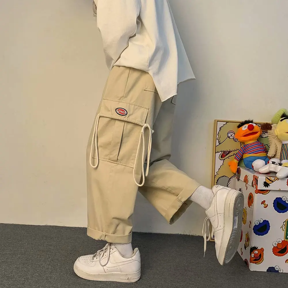 Spring And Summer Overalls Men's Trendy Korean Loose Straight Pants Streetwear Hip Hop Pantalon Hombre 2021
Spring And Summer Overalls Men's Trendy Korean Loose Straight Pants Streetwear Hip Hop Pantalon Hombre 2021