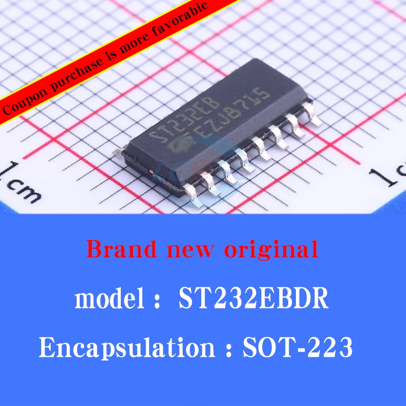 20/pcs Lot New original ST232EBDR SOP-16 RS232 protocol 2-channel driver interface transceiver chip
20/pcs Lot New original ST232EBDR SOP-16 RS232 protocol 2-channel driver interface transceiver chip