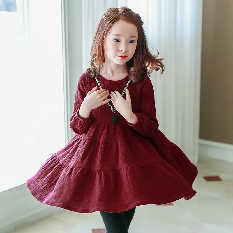 New 2018 Kids Cotton Dress Girls Basic Dress Children Pleated Dress Toddler Comfortable Dress Toddler Winter Clothes,3-14Y,#2422
New 2018 Kids Cotton Dress Girls Basic Dress Children Pleated Dress Toddler Comfortable Dress Toddler Winter Clothes,3-14Y,#2422