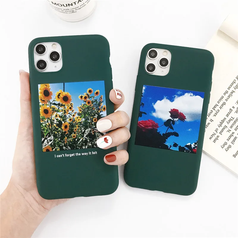 Ottwn Модный цветочный принт небо силиконовый чехол для телефона iPhone 11 Pro Max X XR XS 7 8 6