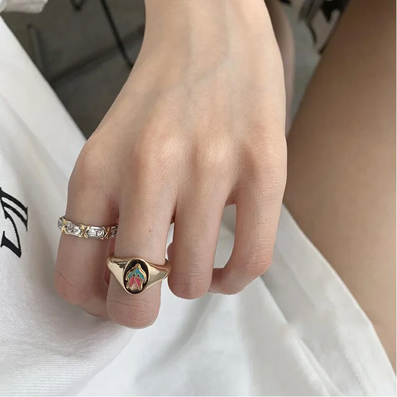 XIYANIKE 925 Sterling Silver New Arrival Korean Colorful Flower Ring Female Fashion Hot Retro Golden Ring Jewelry Gift
XIYANIKE 925 Sterling Silver New Arrival Korean Colorful Flower Ring Female Fashion Hot Retro Golden Ring Jewelry Gift