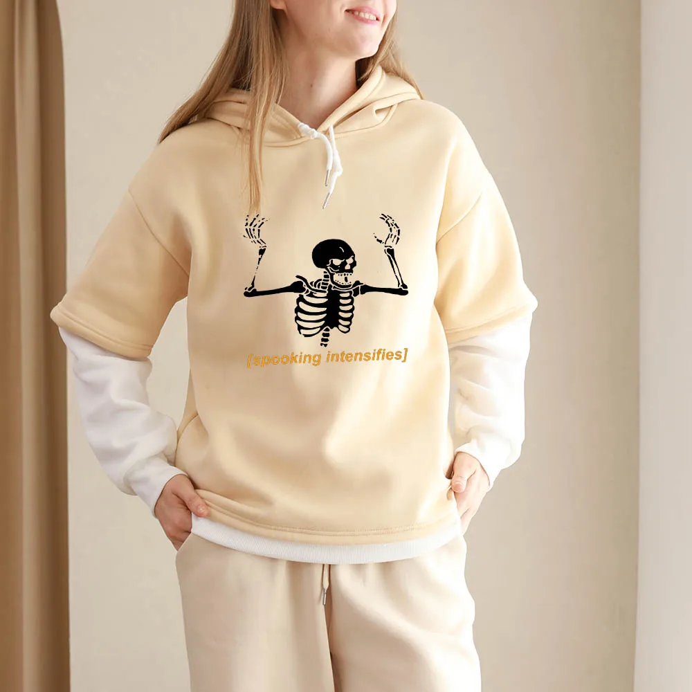 Retro Skeleton Print Harajuku Hooded Sweatshirt Women Hoodies Color Block Long Sleeve Sweatshirts Streetwear Female Top Hot Tops
Retro Skeleton Print Harajuku Hooded Sweatshirt Women Hoodies Color Block Long Sleeve Sweatshirts Streetwear Female Top Hot Tops