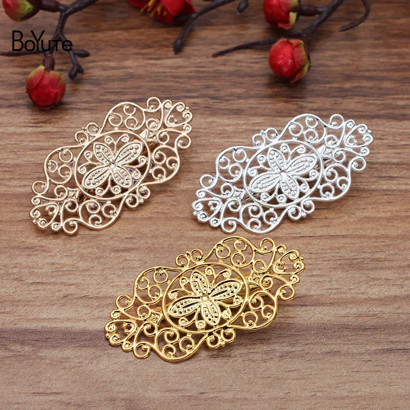 BoYuTe (10 Pieces/Lot) 28*57MM Filigree 35MM Hair Clip Factory Direct Sale DIY Hair Accessories Materials
BoYuTe (10 Pieces/Lot) 28*57MM Filigree 35MM Hair Clip Factory Direct Sale DIY Hair Accessories Materials