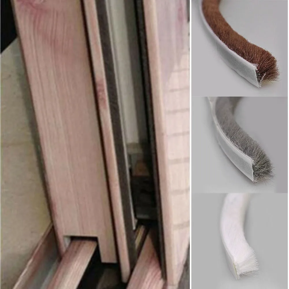 10M Door Window Sealing Strip Soundproof Brush Seal Weather Stripping Window Gap Foam Filler Dust Proof Blocker Home Hardware
10M Door Window Sealing Strip Soundproof Brush Seal Weather Stripping Window Gap Foam Filler Dust Proof Blocker Home Hardware