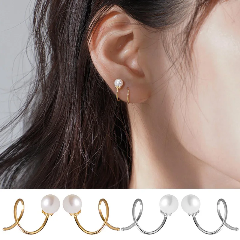 Fashion Twisted Ear Line Elegant Fine Pearl Jewelry Geometric Minimalism S925 Clip Earrings For Women Wedding Valentine's Gifts
Fashion Twisted Ear Line Elegant Fine Pearl Jewelry Geometric Minimalism S925 Clip Earrings For Women Wedding Valentine's Gifts