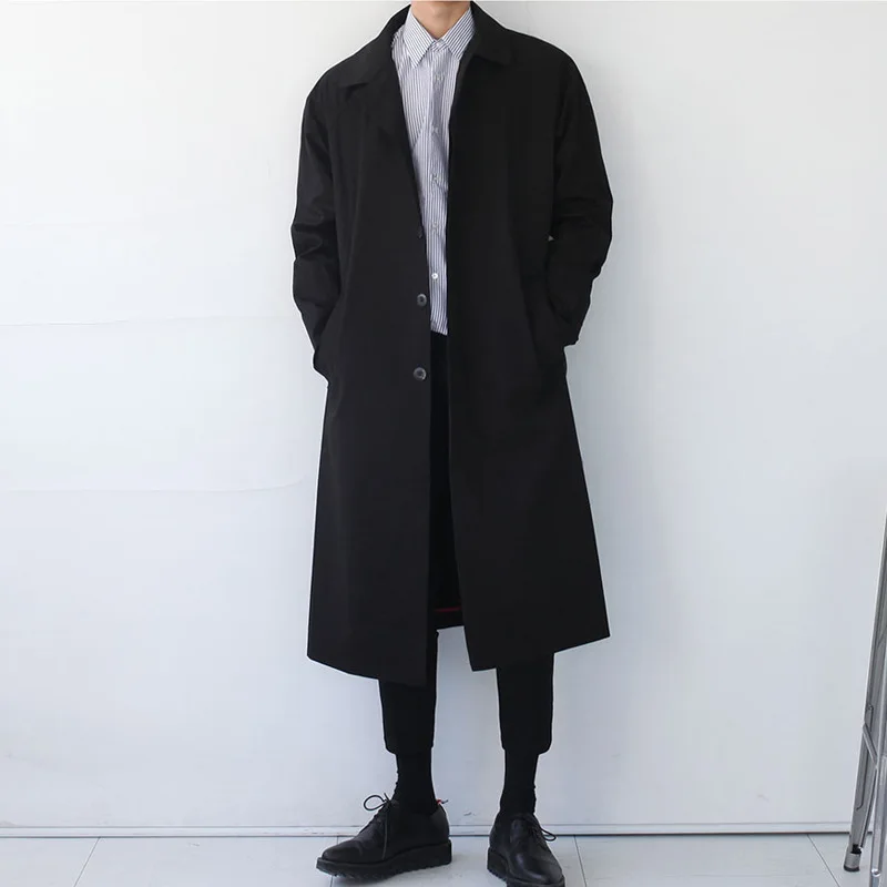 2021 Japan Style Mens Trench Coat 2019 Fashion Designer Long Windbreaker Autumn Single Breasted Windproof Overcoat
2021 Japan Style Mens Trench Coat 2019 Fashion Designer Long Windbreaker Autumn Single Breasted Windproof Overcoat