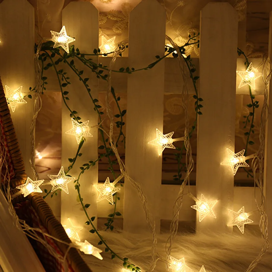 20/40 LED Star Shape String Light USB/AA Battery Powered Christmas Garland Outdoor Garden Party Festival Wedding Birthday Light
20/40 LED Star Shape String Light USB/AA Battery Powered Christmas Garland Outdoor Garden Party Festival Wedding Birthday Light