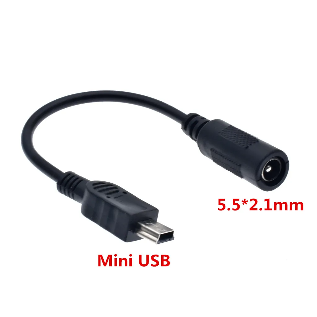 Mini DC Power Adapter DC5.5x2.1mm to Mini USB 5V DC Power Supply Charging Cables Connector for MP3 MP4 LCD Display
Mini DC Power Adapter DC5.5x2.1mm to Mini USB 5V DC Power Supply Charging Cables Connector for MP3 MP4 LCD Display
