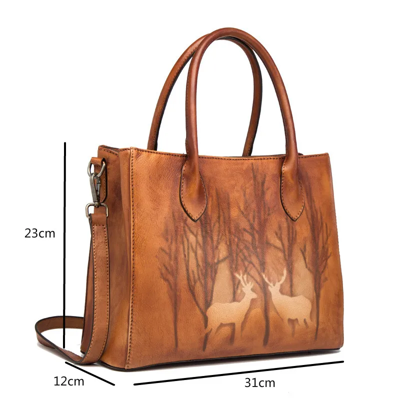 MOTAORA Женская Ретро сумка через плечо из натуральной кожи с верхней ручкой сумки