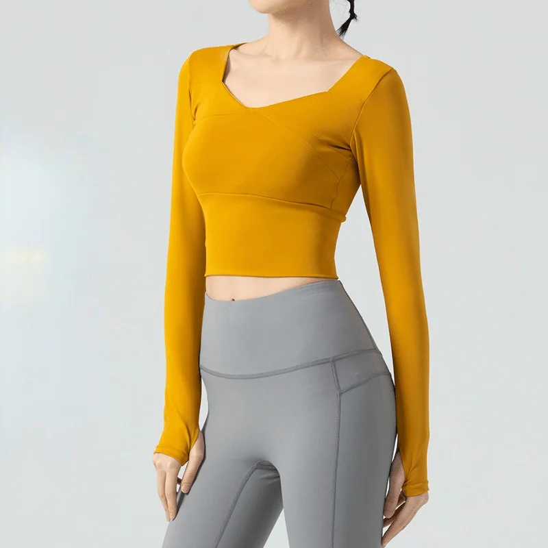 Running Quick Drying Yoga Top Women Casual Sportswear Gym Slim Tight Long Sleeve Sheath Fashion Tops
Running Quick Drying Yoga Top Women Casual Sportswear Gym Slim Tight Long Sleeve Sheath Fashion Tops