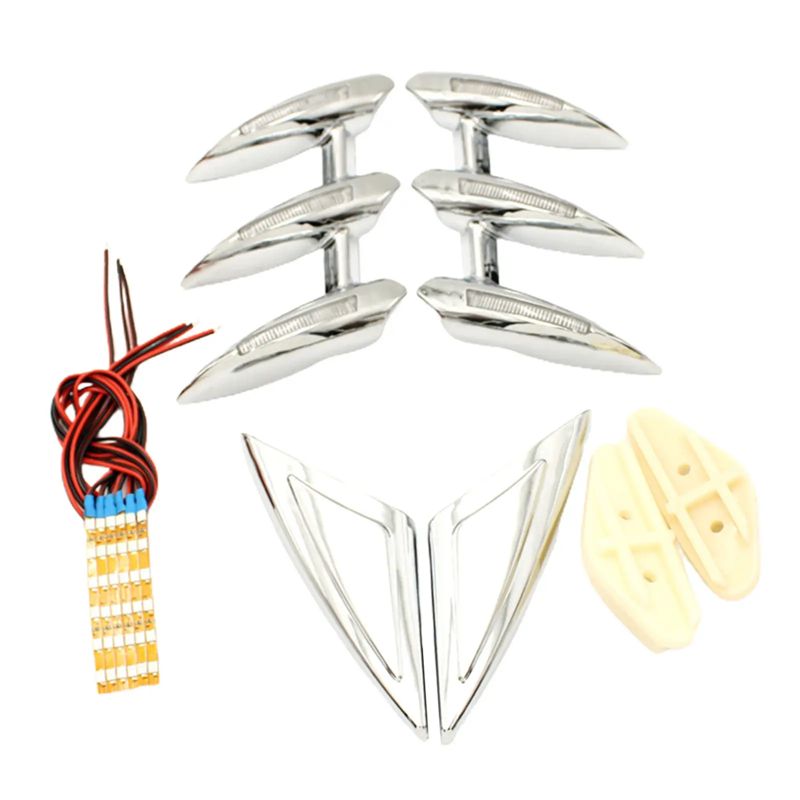 1 Set Motorcycle Front Fender Side Trim Kit Bar w/ Light for Honda GL1800 01-17 Motorbike Modified Spare Parts Replacement
1 Set Motorcycle Front Fender Side Trim Kit Bar w/ Light for Honda GL1800 01-17 Motorbike Modified Spare Parts Replacement