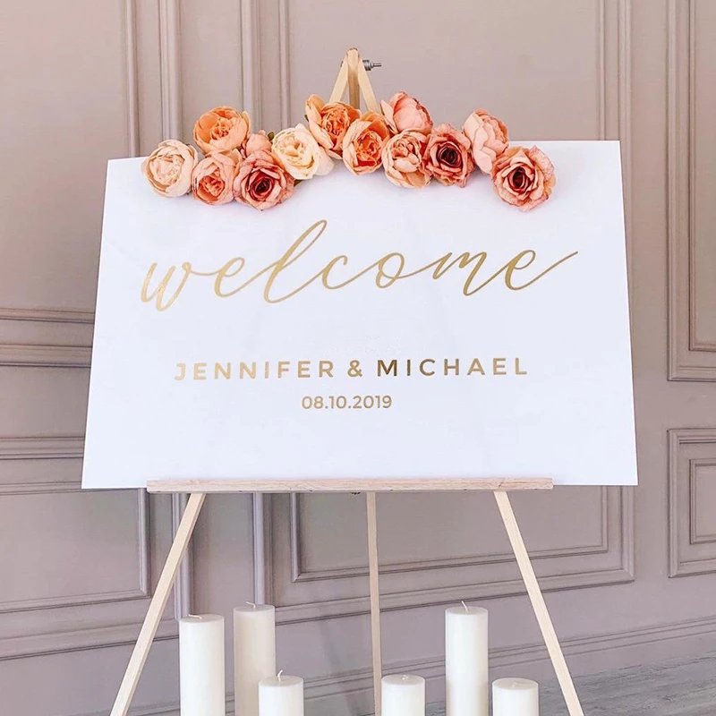 White Plexiglass Personalized Acrylic Wedding Sign Entrance Album Sign for Wedding Engagement Party Signature Table Decoration
White Plexiglass Personalized Acrylic Wedding Sign Entrance Album Sign for Wedding Engagement Party Signature Table Decoration