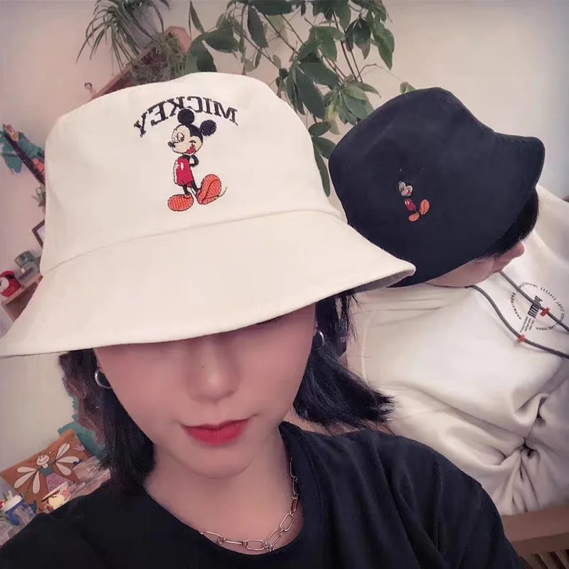 Cartoon Mickey Bucket Hats Summer Disney Leisure Basin Hat Student Sun Hat Spring And Autumn Embroidered Cotton Caps 
Cartoon Mickey Bucket Hats Summer Disney Leisure Basin Hat Student Sun Hat Spring And Autumn Embroidered Cotton Caps