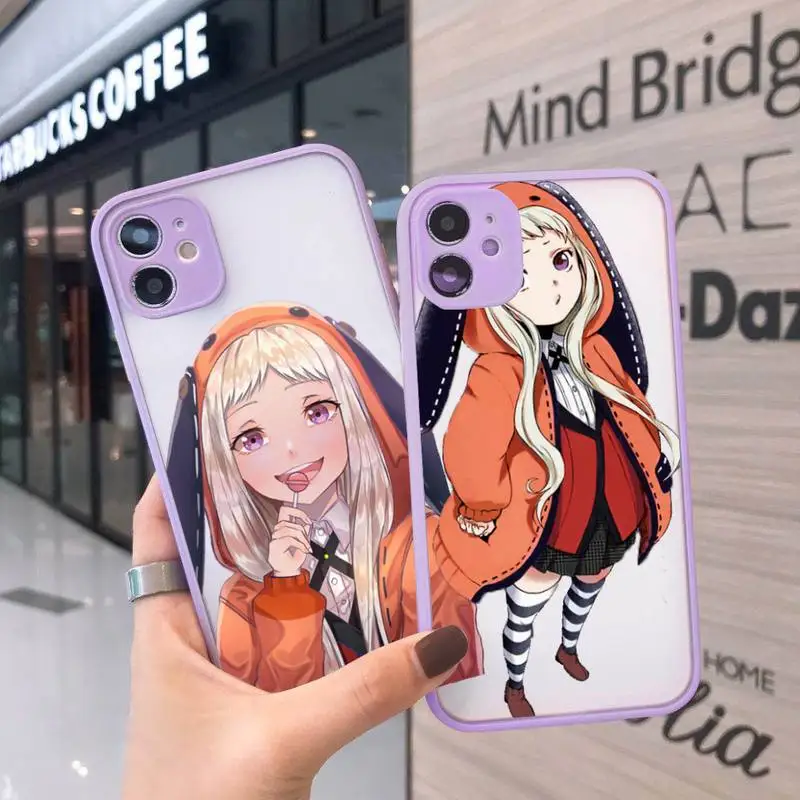 Crazy Excitement anime Kakegurui Runa Phone Case For iPhone 12 11 Mini Pro XR XS Max 7 8 Plus X Matte transparent Purple Cover
Crazy Excitement anime Kakegurui Runa Phone Case For iPhone 12 11 Mini Pro XR XS Max 7 8 Plus X Matte transparent Purple Cover