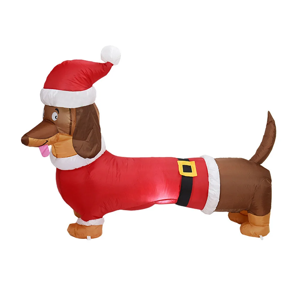 1pc Xmas Dachshund Adornment Decorative Inflatable Dachshund Yard Ornament (Plug)
1pc Xmas Dachshund Adornment Decorative Inflatable Dachshund Yard Ornament (Plug)