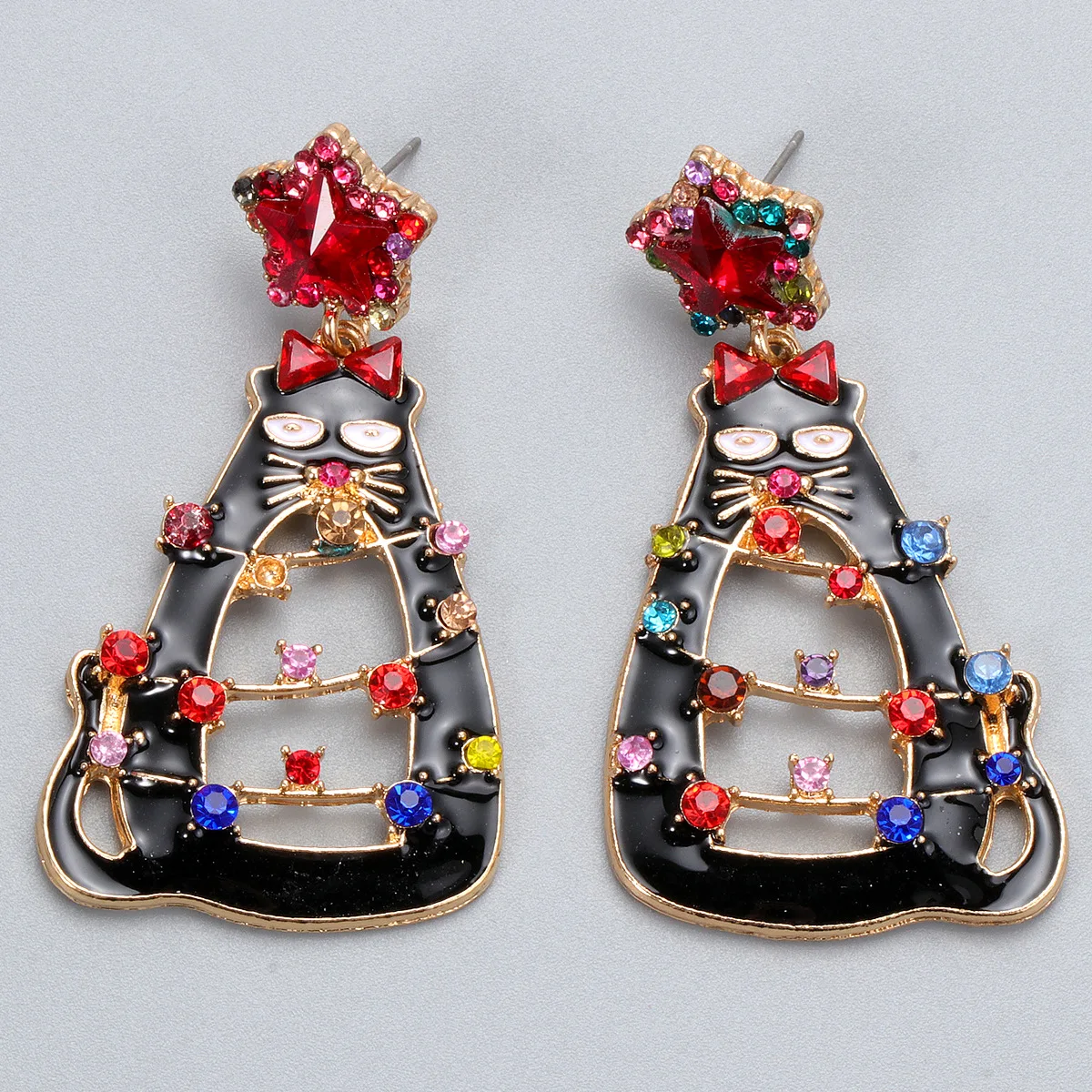 Christmas Earrings New Hot Selling Fashion Cartoon Christmas Cat Earrings Women's Alloy Earrings Jewelry Christmas Gifts
Christmas Earrings New Hot Selling Fashion Cartoon Christmas Cat Earrings Women's Alloy Earrings Jewelry Christmas Gifts