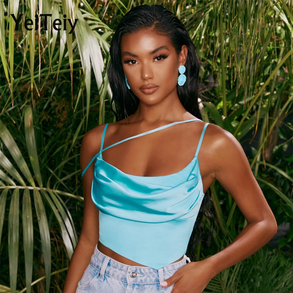 Yeiteiy 2021 Summer New Women's Top Sleeveless Back Zipper Camisole Temperament Fashion Women Clothing
Yeiteiy 2021 Summer New Women's Top Sleeveless Back Zipper Camisole Temperament Fashion Women Clothing