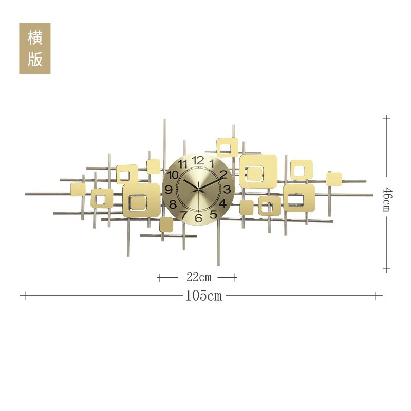 Wall Clock Metal Luxury Gold Living Room Decorative Art Large Wall Watch Home Decor Metal Mute Kitchen Clock Gift Zegar Scienny
Wall Clock Metal Luxury Gold Living Room Decorative Art Large Wall Watch Home Decor Metal Mute Kitchen Clock Gift Zegar Scienny