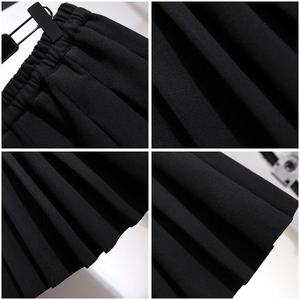 Solid Pleated Skirts for Women Autumn and Winter Casual Black Grey High Waist Mini Clothing Plus Size 2xl - 6xl Freeshipping
Solid Pleated Skirts for Women Autumn and Winter Casual Black Grey High Waist Mini Clothing Plus Size 2xl - 6xl Freeshipping