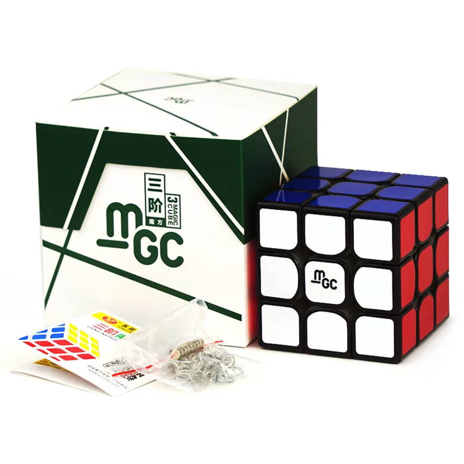 

MGC Magnetic Speed Cube 3*3*3 Black Sticker Magic Cube 3x3x3 Cubo Magico 3x3 Professional Brain Teaser Puzzle Toy Children Gift
