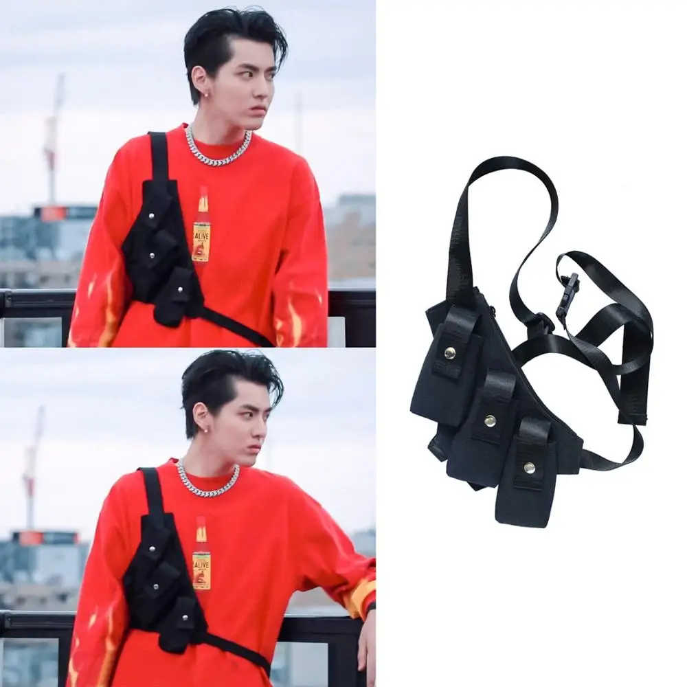 Reflective Chest Bags for Men Women Multi-function Vest Function Tactical Shoulder Chest Rig Bag Accessory Streetwear
Reflective Chest Bags for Men Women Multi-function Vest Function Tactical Shoulder Chest Rig Bag Accessory Streetwear