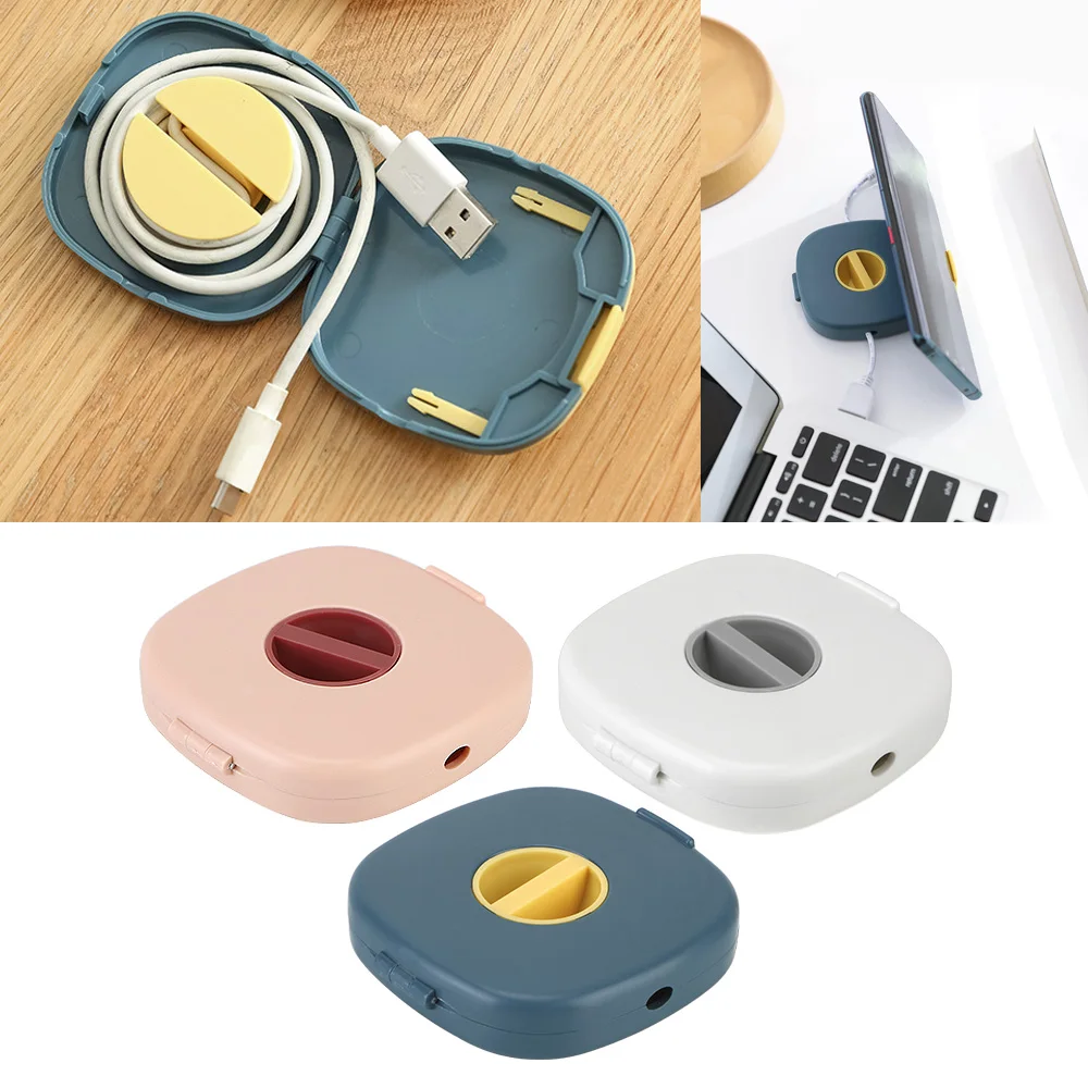 Portable Cable Winder Phone Holder Rotatable Wire Organizer 1Pc Home Storage Storage Box For Charging Data Line Material ABS
Portable Cable Winder Phone Holder Rotatable Wire Organizer 1Pc Home Storage Storage Box For Charging Data Line Material ABS