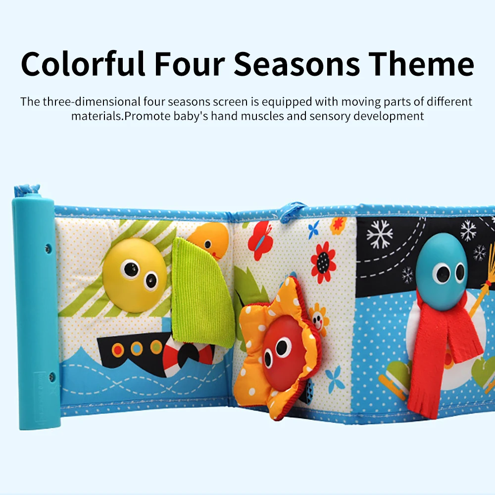 Music Light Cloth Book 77*14.5cm/30.26*5.7inch Soft Interaction Colorful Cartoon Book Montessori Toys Double-Sided Infant Book
Music Light Cloth Book 77*14.5cm/30.26*5.7inch Soft Interaction Colorful Cartoon Book Montessori Toys Double-Sided Infant Book