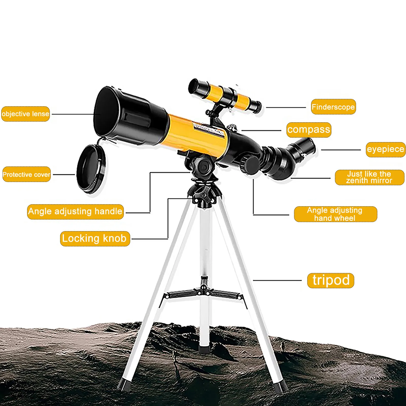 Telescope 750360 With Tripod Mobile Holder For Beginner Moon Watching Kids Gift Telescopes
Telescope 750360 With Tripod Mobile Holder For Beginner Moon Watching Kids Gift Telescopes