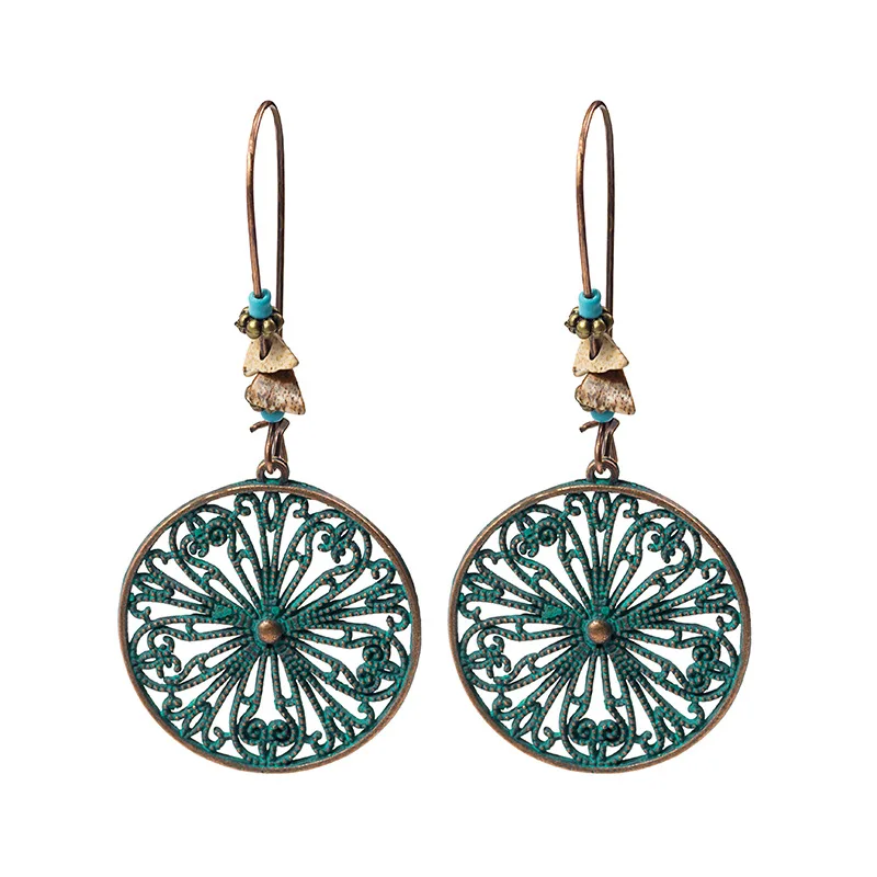 Bohemian ethnic style retro hollow pattern geometric earrings fashion personality earrings earrings
Bohemian ethnic style retro hollow pattern geometric earrings fashion personality earrings earrings