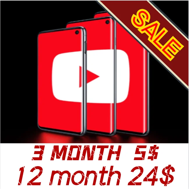 Youtube Premium And You tube Music Works on IOS Android Tablet PC Computer TV Stick
Youtube Premium And You tube Music Works on IOS Android Tablet PC Computer TV Stick