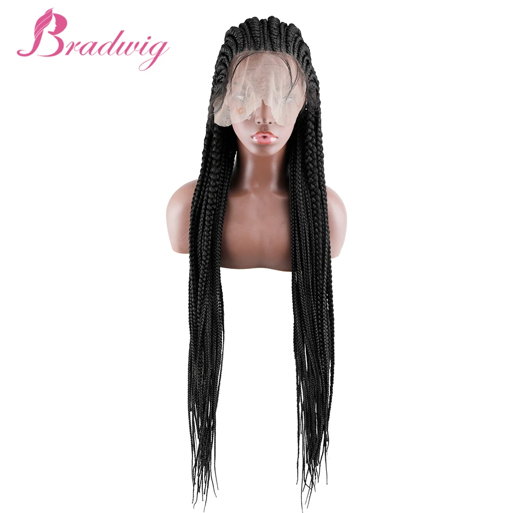 Braided Wigs 36 inches 13x7 Lace Front Synthetic Wig for Black Women Cornrow Braids Lace Wigs African Braids Wig 
Braided Wigs 36 inches 13x7 Lace Front Synthetic Wig for Black Women Cornrow Braids Lace Wigs African Braids Wig