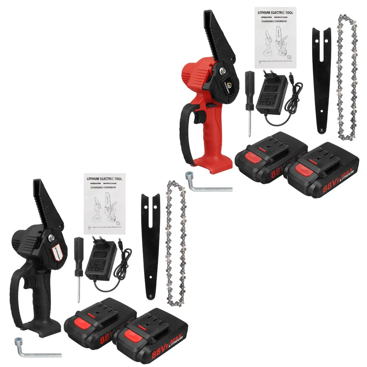 6 Inch 3000W Mini Pruning Saw Electric Chainsaws Removable For Fruit Tree Garden Trimming With Lithium Battery One-Handed
6 Inch 3000W Mini Pruning Saw Electric Chainsaws Removable For Fruit Tree Garden Trimming With Lithium Battery One-Handed