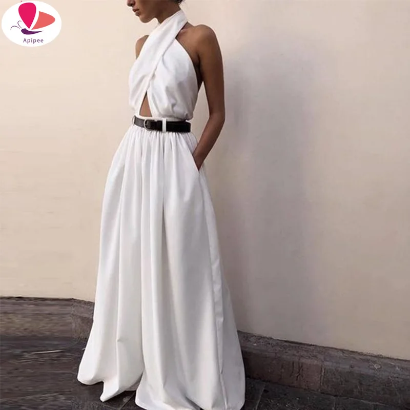 Women Sexy Sleeveless Neckless Backless Loose Jumpsuit Casual Wide Leg Pants Solid Dungaree Overalls Oversized Jumpsuits
Women Sexy Sleeveless Neckless Backless Loose Jumpsuit Casual Wide Leg Pants Solid Dungaree Overalls Oversized Jumpsuits