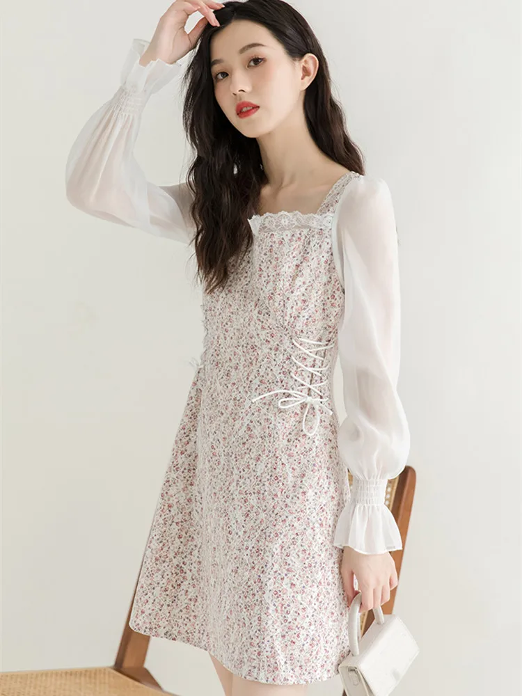 Apricot Flowers French First Love A-line Skirt Fairy Square Neck Floral Dress Female Summer New Style High Waist Pagoda Sleeve
Apricot Flowers French First Love A-line Skirt Fairy Square Neck Floral Dress Female Summer New Style High Waist Pagoda Sleeve