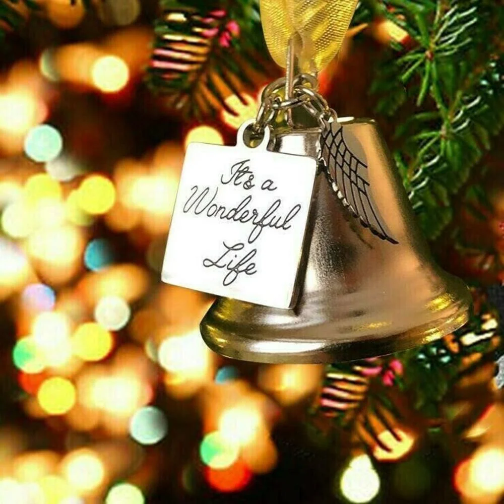 Christmas Ornaments Angel Wings Bell It's A Wonderful Life Memorial Bell Ornament Christmas Tree Pendant Accessories Bells
Christmas Ornaments Angel Wings Bell It's A Wonderful Life Memorial Bell Ornament Christmas Tree Pendant Accessories Bells