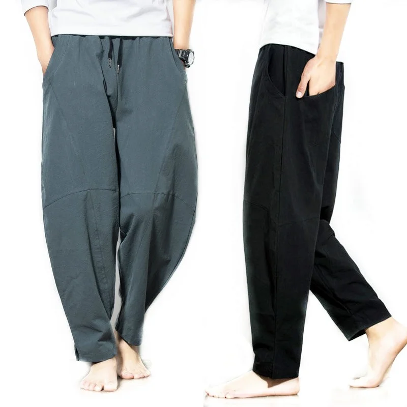 2021 New Summer Men Solid Color Cotton Linen Loose Casual Pants Large Size Wide Leg PantsHot
2021 New Summer Men Solid Color Cotton Linen Loose Casual Pants Large Size Wide Leg PantsHot