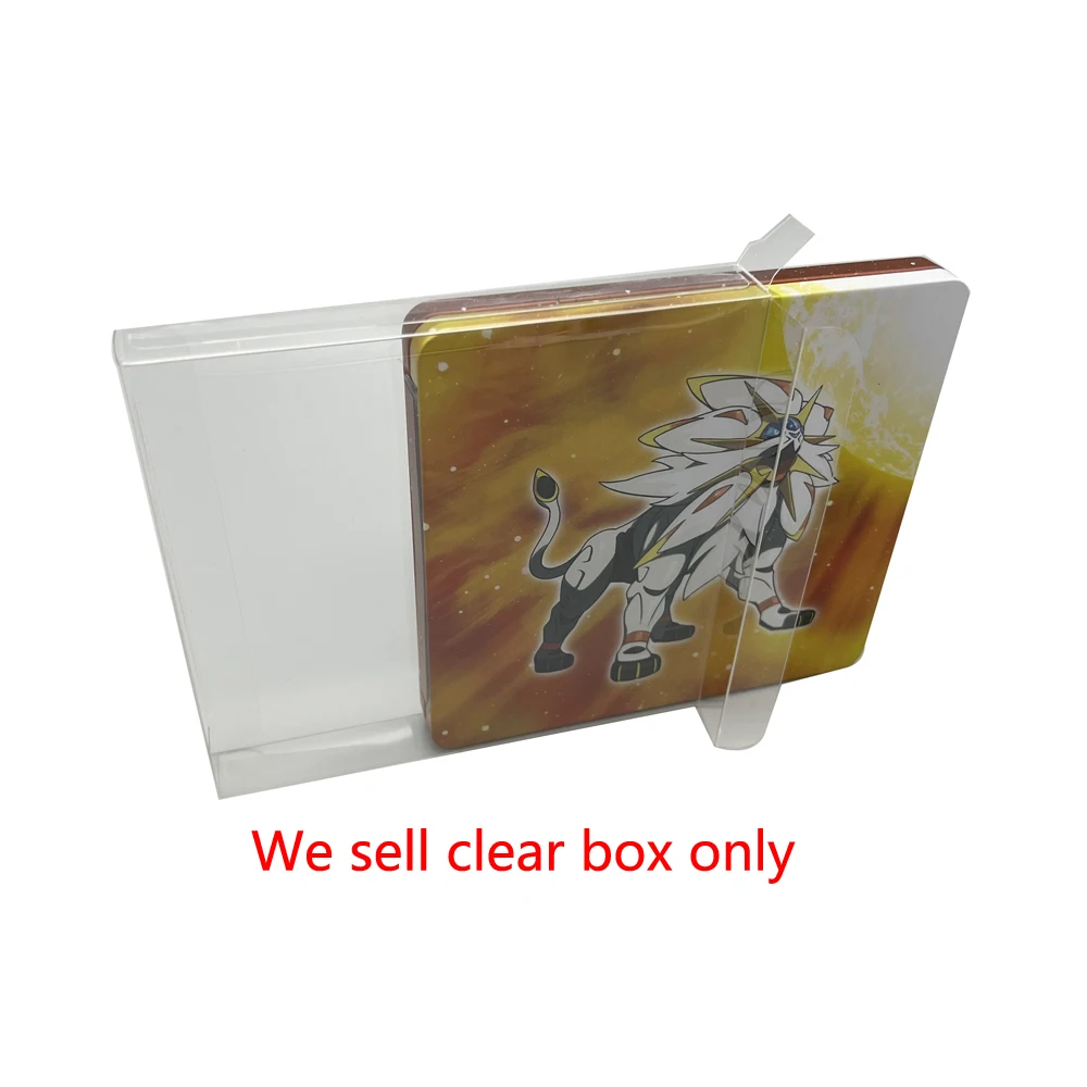 High quality PET protective box For 3DS tin metal box game plastic transparent Collection Display Box 
High quality PET protective box For 3DS tin metal box game plastic transparent Collection Display Box