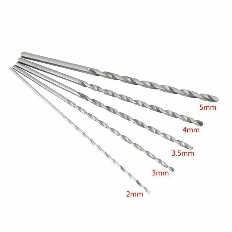 5PCS 150mm Extra Long Drill Bit Set Woodworking Twist Drill Bits 2/3/3.5/4/5mm Electric Hammer Drill Bits Masonry Concrete Drill
5PCS 150mm Extra Long Drill Bit Set Woodworking Twist Drill Bits 2/3/3.5/4/5mm Electric Hammer Drill Bits Masonry Concrete Drill