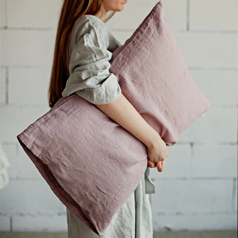 100% Linen French Pure Linens Single Envelope Pillow Cover 48x74cm Wash Antibacterial Pillow Case 1pc
100% Linen French Pure Linens Single Envelope Pillow Cover 48x74cm Wash Antibacterial Pillow Case 1pc