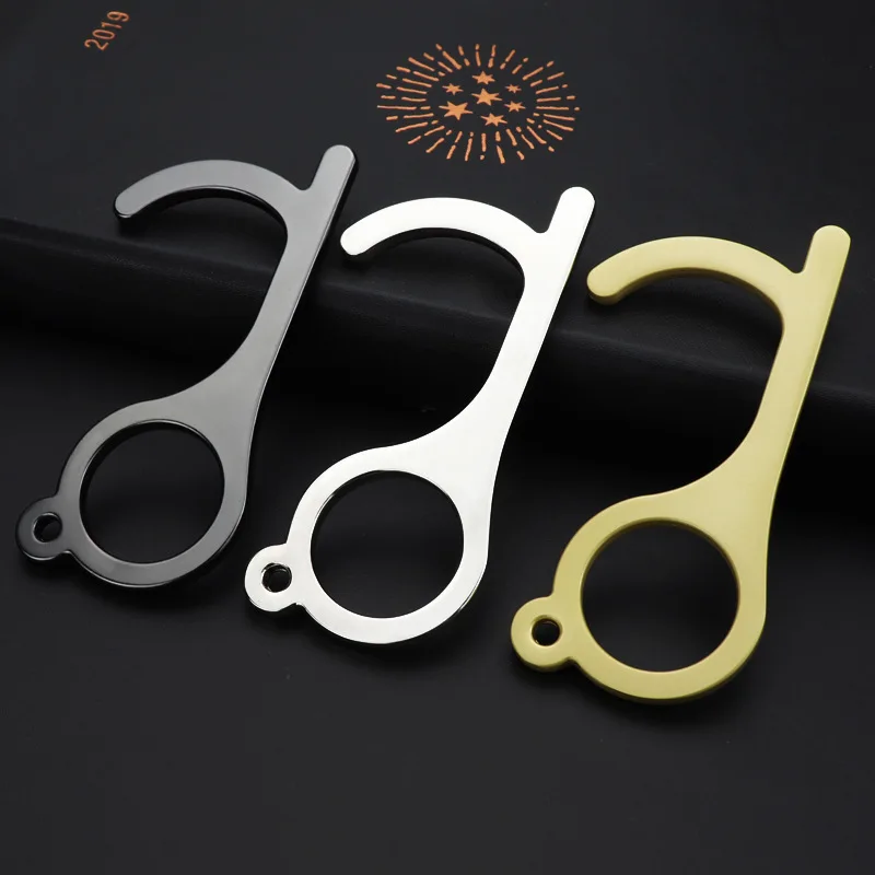 Personal Safety Contactless Portable EDC Door Opener Press Elevator Tool Anti-Bacterial Sanitary Hand Handle Key | Безопасность и