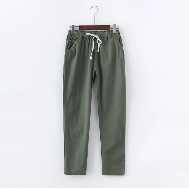 Lace Up Summer Pants Women Sweatpants Pantalon Femme Candy Colors Cotton Linen Harem Pants Casual Plus Size Trousers Women C5212
Lace Up Summer Pants Women Sweatpants Pantalon Femme Candy Colors Cotton Linen Harem Pants Casual Plus Size Trousers Women C5212