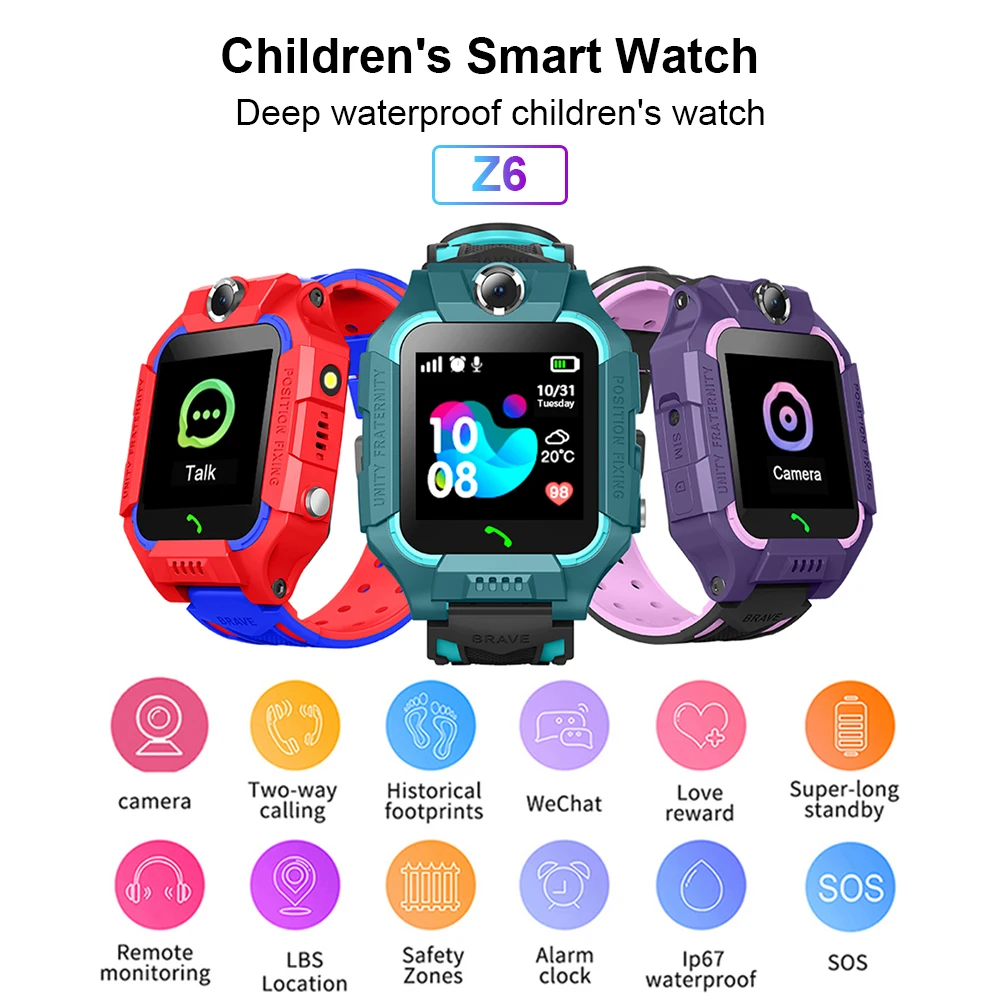 MTK2503 Smart Watch IP67 Deep Waterproof 2G GPS Tracker SOS Call Localization Reminder For Kids Children For IOS And Android
MTK2503 Smart Watch IP67 Deep Waterproof 2G GPS Tracker SOS Call Localization Reminder For Kids Children For IOS And Android