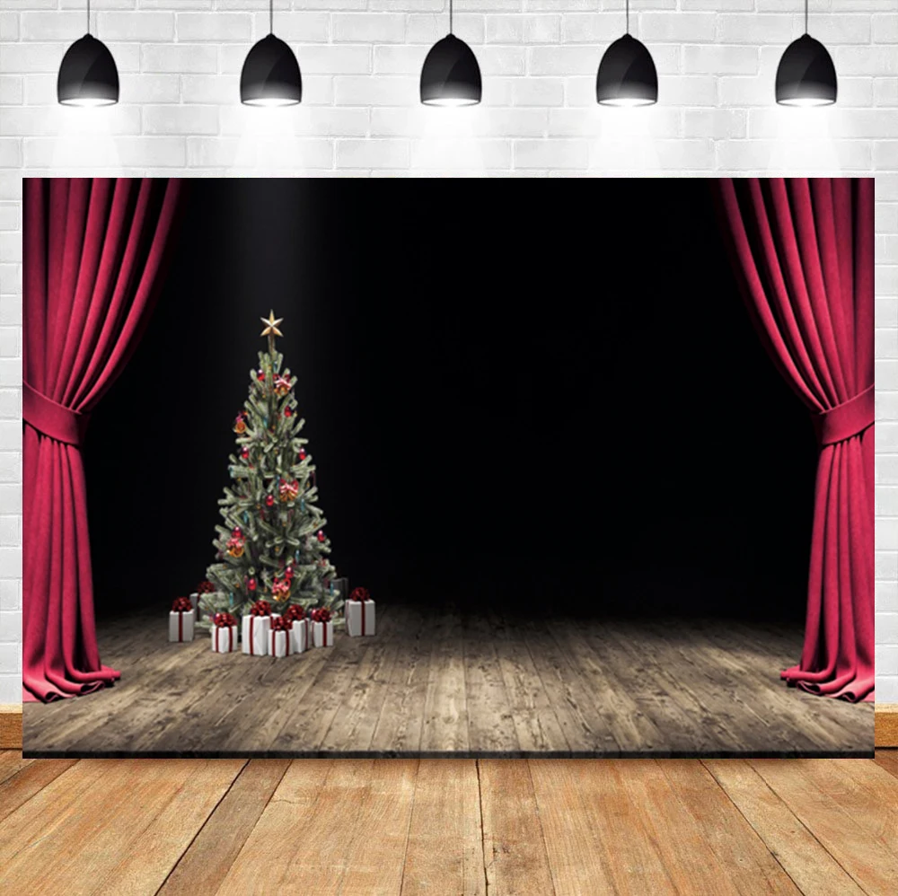 Laeacco Stage Wooden Floor Christmas Tree Gifts Baby Birthday Portrait Photo Background Photographic Backdrop For Photo Studio
Laeacco Stage Wooden Floor Christmas Tree Gifts Baby Birthday Portrait Photo Background Photographic Backdrop For Photo Studio
